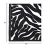 Furnish my Place Zebra Migrant Beauty Area Rug, Animal Print Rug, Home Decor Rug, Pet-Friendly Rug, Indoor Rug, Perfect for Living Room, 18" x 36" Half Round - Set of 10 view 3