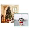 Artificial Christmas Wreath for Front Door 3D Reindeer Snowman Santa Claus Holiday Hanging Wreath Door Ornaments Garland Merry Christmas Window Wall Decor Xmas Elk Wreath (14.17*12.2inch, B) view 4