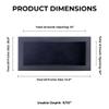 13x34 Shadow Box Frame Textured Black Wood | with a 3/4" Usable Display Depth | Includes a Black Real Suede Texture Acid-Free Backing Board, UV Resistant Acrylic, and Hanging Hardware view 3