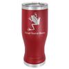 LaserGram 14oz Vacuum Insulated Pilsner Mug, Tree Frog, Personalized Engraving Included (Maroon) view 1