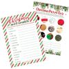 DISTINCTIVS Christmas Party Games, Festive Holiday Word Scramble and Christmas Picture Quiz (2 Game Bundle) - 25 Dual Sided Cards view 1