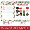 DISTINCTIVS Christmas Party Games, Festive Holiday Word Scramble and Christmas Picture Quiz (2 Game Bundle) - 25 Dual Sided Cards view 3