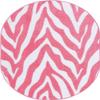 Furnish my Place Zebra Light Pink Area Rug, Animal Print Rug, Home Decor Rug, Pet-Friendly Rug, Indoor Rug, Perfect for Living Room, 1.5' x 2.25' Oval - Set of 10 view 2