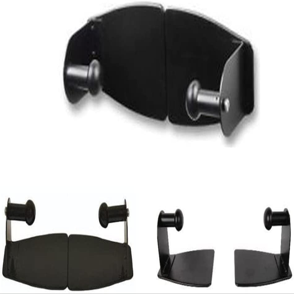 Magnetic Wall Mount Kitchen Paper Towel Roll Rack Holder Dispenser Household Black Magnetic Paper Towel Holder Two Pieces Can Be Adjusted to Fit Any Size Paper Towel Roll, Powerful Magnets Mount to