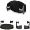 Magnetic Wall Mount Kitchen Paper Towel Roll Rack Holder Dispenser Household Black Magnetic Paper Towel Holder Two Pieces Can Be Adjusted to Fit Any Size Paper Towel Roll, Powerful Magnets Mount to view 1