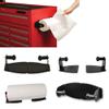 Magnetic Wall Mount Kitchen Paper Towel Roll Rack Holder Dispenser Household Black Magnetic Paper Towel Holder Two Pieces Can Be Adjusted to Fit Any Size Paper Towel Roll, Powerful Magnets Mount to view 2