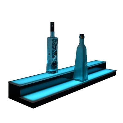 Low Profile LED Display Shelf 2 Tier (Chalk White, 16)