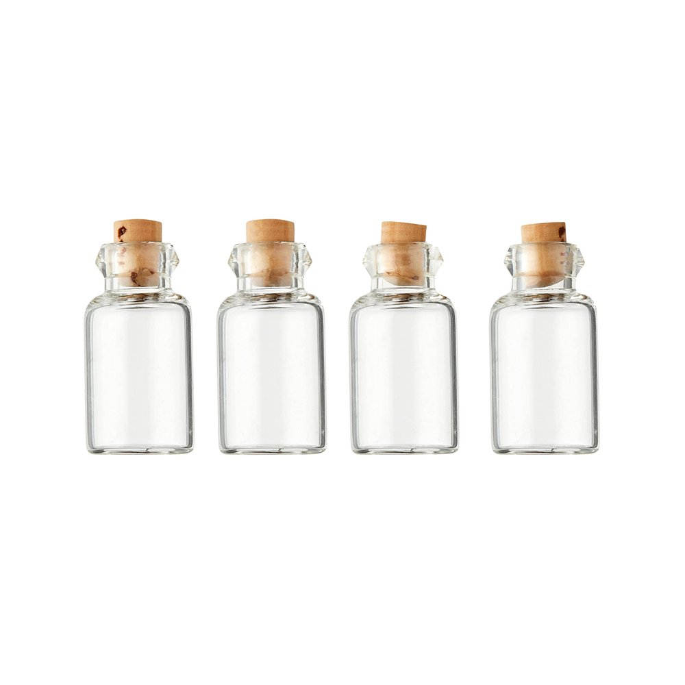 12 Packs: 4 ct. (48 Total) Mini Bottles with Corks by ArtMinds