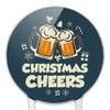 Acrylic Christmas Cheer Cake Topper Party Decoration for Wedding Anniversary Birthday Graduation view 3