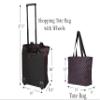 New York XPress 2-in-1,Portable and Push-Rolling Tote Bag/Rolling Tote with Wheels and Handle/Shopping Tote Bag for wowenChains view 3