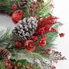 30 Inch Led Wreath W/Red Bells Green/red 30" W X D 9" H Lights view 3