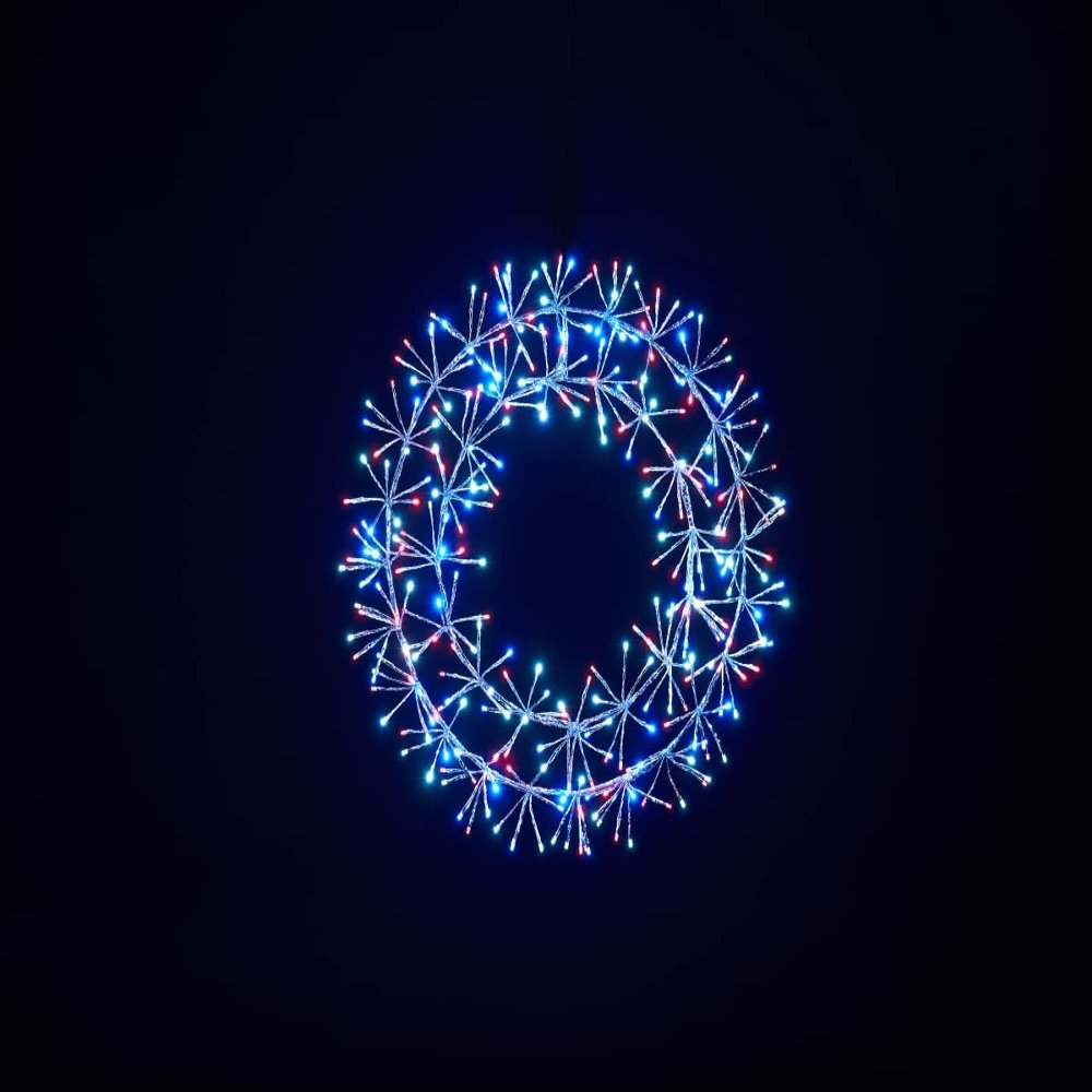 LED Wreaths (Red White and Blue)