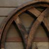 44" Farmhouse Wall Window Arch -Large Wood Window Frame-Sunset Grove Cathedral view 4