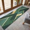 Geometric Long Carpet for Corridor 100cm 1.5m 2m 250cm 300cm 4m 5m 6m, Narrow Runner Rug with Non Slip Backing, Carpet Runners for Kitchen Hall Stairs - Green (Size : 2 ft x 8.2 ft) view 3