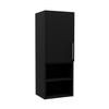 Medicine 31H Single Door Cabinet, 2 External Shelves, 2 Interior Shelves, Black view 4