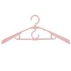 8pcs Folded Baby Non-Slip Closet Hangers, Expandable Children Coat holrd, Newborn Kids Baby Plastic Closet Rack with Hook, for Girl Boy Toddler (Color : Pink) view 1