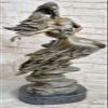 EUROPEAN BRONZE Original Aldo Vitaleh Tall Nude Lean Couple Bronze Sculpture Marble Base Statue Hot Cast Home Decor view 3