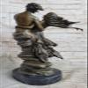 EUROPEAN BRONZE Original Aldo Vitaleh Tall Nude Lean Couple Bronze Sculpture Marble Base Statue Hot Cast Home Decor view 4