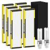 FMDZFL 6 Packs FLT4825 HEPA Replacement Filter B & 2 Replacement Bulb Compatible with AC4825 AC4300 AC4800 AC4900 AC4850, Part No# FLT4825, LB4000 view 1