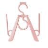 8pcs Folded Baby Non-Slip Closet Hangers, Expandable Children Coat holrd, Newborn Kids Baby Plastic Closet Rack with Hook, Suitable for 0-18 Years Old (Color : Pink) view 1