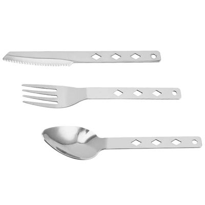 Happyyami 1 Set Camping Cutlery Set Camping Utility Camping Eating Utensils Stainless Flatware Metal Spoons Camping Utensils Camping Silverware Stainless Steel Fold Chopsticks Travel