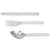 Happyyami 1 Set Camping Cutlery Set Camping Utility Camping Eating Utensils Stainless Flatware Metal Spoons Camping Utensils Camping Silverware Stainless Steel Fold Chopsticks Travel view 1