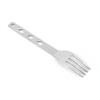 Happyyami 1 Set Camping Cutlery Set Camping Utility Camping Eating Utensils Stainless Flatware Metal Spoons Camping Utensils Camping Silverware Stainless Steel Fold Chopsticks Travel view 3