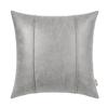 BRAWARM Gray Leather Throw Pillow Covers 20 X 20 Inches - Faux Leather Pillow Cover with Piping, Hand Stitched Leather Throw Pillow for Couch Sofa Bed Living Room Home Decorative view 1