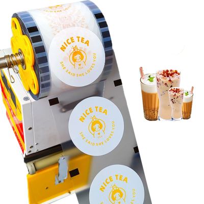 95/90 Mm Cup Sealing Film About 2000 Sheets Cup Sealing Machine Film Thicken 1 Volume Sealing Film for Cups for Pp Plastic and Paper Cups Bubble Tea Sealing Machine