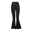 Flare Bell Bottom Jeans for Women High Waisted Stretch Wide Leg Denim Pants Classic Slimming Retro Comfy Jean (Black,Medium) view 1