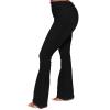 Flare Bell Bottom Jeans for Women High Waisted Stretch Wide Leg Denim Pants Classic Slimming Retro Comfy Jean (Black,Medium) view 2