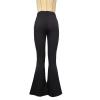 Flare Bell Bottom Jeans for Women High Waisted Stretch Wide Leg Denim Pants Classic Slimming Retro Comfy Jean (Black,Medium) view 3
