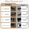 MaKefeile Ceiling Mount Curtains Track Room Divider Privacy Partition Separator Curtain Tracks Rods Heavy Duty RV Shower Outdoor Rail Clip Hook Set, Black 3-15ft view 4