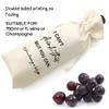 Socive Pregnancy Announcements Wine Bag, Cute Baby Announcement Wine Bag, Pregnant Reveal, Grandparents Baby Gifts view 4
