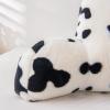 A Nice Night Faux Fur Reading Pillow Bed Wedge Large Adult Children Backrest with Arms Back Support for Sitting Up in Bed/Couch for Bedrest,Cow view 3