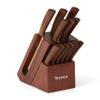 Hampton Forge Raintree Copper 13 Piece Block Set, Brown/Wood view 1