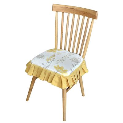 Chair Cover Chair Seat Covers for Dining Room, Removable Washable Upholstered Chair Seat Protector Cushion Slipcovers for Kitchen, Office, 1Pack Wingback Chair Slipcover ( Color : Yellow , Size : 48*4