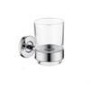Brushed Gold Toothbrush Tooth Cup Holder With Glass Cup Stainless Steel Tumbler Holder Bathroom Accessories Black Chrome Plated,A1 cup holder view 1