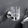 Brushed Gold Toothbrush Tooth Cup Holder With Glass Cup Stainless Steel Tumbler Holder Bathroom Accessories Black Chrome Plated,A1 cup holder view 3