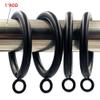Curtain Ring Metal 42-Pcs 1.5 Inch Inner Diameter with Eyelets Fit Up to 1 1/4-Inch Rod Large Wire Diameter (Black-42Pcs) view 4