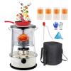 Xrdbfd Portable Handy Kerosene Stove Heater, Kerosene Stove Burner with Wick, Indoor and Outdoor Kerosene Heater, Oil Paraffin Heater for Camping, Tent Heating, 4.6/6L,6Lwhite view 1