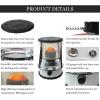 Xrdbfd Portable Handy Kerosene Stove Heater, Kerosene Stove Burner with Wick, Indoor and Outdoor Kerosene Heater, Oil Paraffin Heater for Camping, Tent Heating, 4.6/6L,6Lwhite view 3