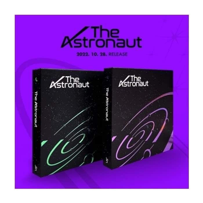 BTS JIN The Astronaut 1st Single Album CD+Folding poster on pack+Photobook+Lyric card+Postcard+Graphic sticker+Seal sticker+Photocard+Tracking (SET(01+02))