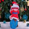 TYCHEART STUDIO Wooden Carved Santa Claus Figurine 9" Handmade Christmas Home Decoration Made in Ukraine view 3