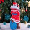 TYCHEART STUDIO Wooden Carved Santa Claus Figurine 9" Handmade Christmas Home Decoration Made in Ukraine view 4