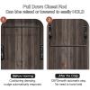 90 Pull Down Closet Rod, Wardrobe Rail Lift Soft-Close Hanger for Hanging Clothes Organizer Storage System Space Saving Ergonomic Handle, Adjustable Width,Black,650to850mm view 2