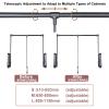 90 Pull Down Closet Rod, Wardrobe Rail Lift Soft-Close Hanger for Hanging Clothes Organizer Storage System Space Saving Ergonomic Handle, Adjustable Width,Black,650to850mm view 3