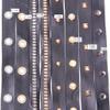 1m DIY Rivet Hip Hop Leather Rope, Leather Collar Accessories, Necklace Jewelry Making Apparel Sewing (Color : #5) view 2