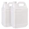BPFY 2 Pack 1 Gallon Clear Plastic Jugs with Lids, Water Jug Storage Containers with Ergonomic Handle, HDPE Containers for Water, Sauces, Beverage, Soaps, Liquids view 1