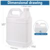BPFY 2 Pack 1 Gallon Clear Plastic Jugs with Lids, Water Jug Storage Containers with Ergonomic Handle, HDPE Containers for Water, Sauces, Beverage, Soaps, Liquids view 2
